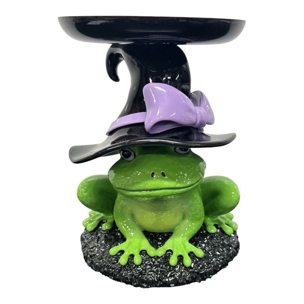 Bath & Body Works Magical Frog Witch Hat 3-Wick Candle Holder Pedestal 2025‎ NEW